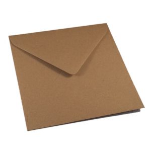 Vokai Kvadratiniai – perdirbto popieriaus (Brown craft Flecked)