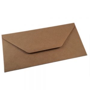 Vokai DL – perdirbto popieriaus rantyti (Brown craft Ribed)